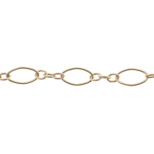 14/20 Yellow Gold-Filled 4MM Long and Short Cable Link  Myron Toback Inc. 14/20 Yellow Gold-Filled 4MM Long and Short Cable Link