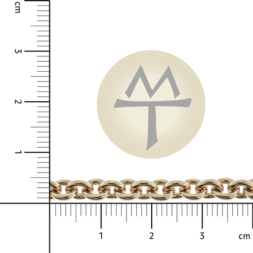 14/20 Yellow Gold-Filled 5.2MM Cable Chain  Myron Toback Inc. 14/20 Yellow Gold-Filled 5.2MM Cable Chain