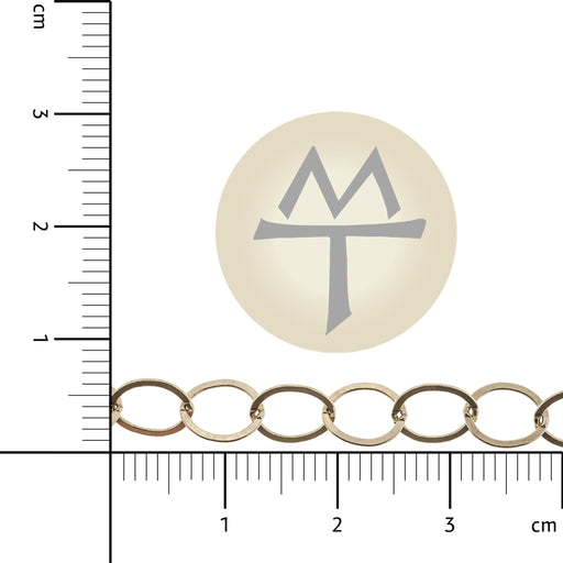 14/20 Yellow Gold-Filled 5.2MM Flat Cable Chain  Myron Toback Inc. 14/20 Yellow Gold-Filled 5.2MM Flat Cable Chain