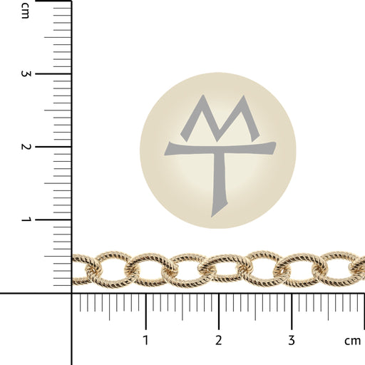 14/20 Yellow Gold-Filled 5.7MM Twisted Cable Chain  Myron Toback Inc. 14/20 Yellow Gold-Filled 5.7MM Twisted Cable Chain