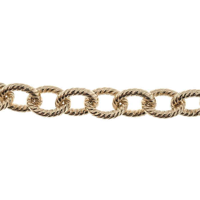 14/20 Yellow Gold-Filled 7MM Twisted Cable Chain  Myron Toback Inc. 14/20 Yellow Gold-Filled 7MM Twisted Cable Chain