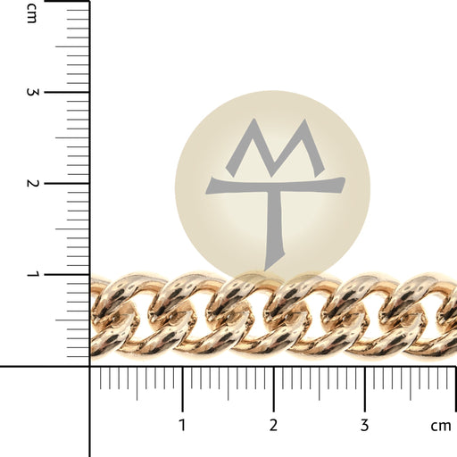 14/20 Yellow Gold-Filled 9.8MM Flat Curb/Cuban Chain  Myron Toback Inc. 14/20 Yellow Gold-Filled 9.8MM Flat Curb/Cuban Chain