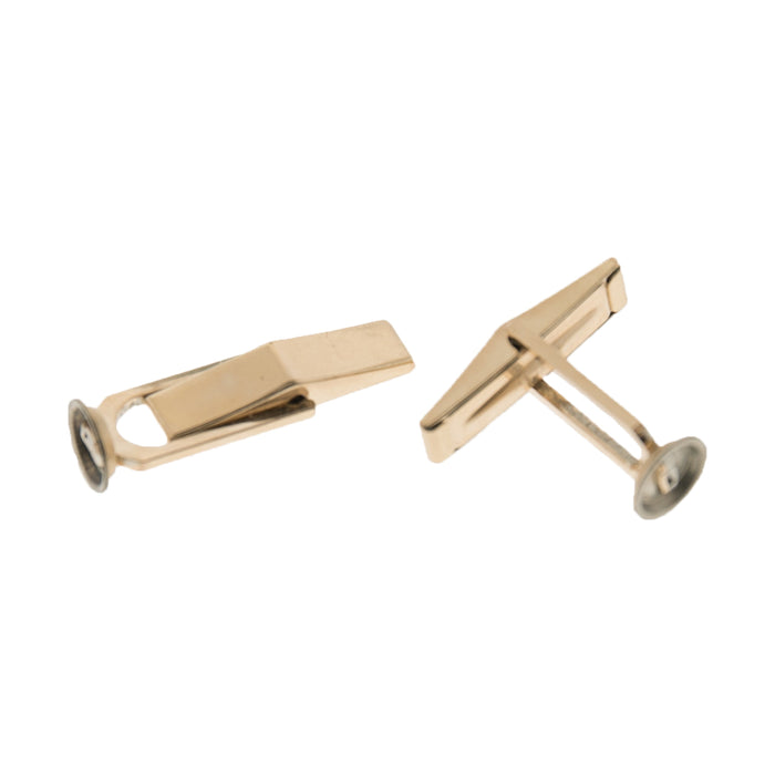 14/20 Yellow Gold-Filled Cuff Link W/ Cup  Myron Toback Inc. 14/20 Yellow Gold-Filled Cuff Link W/ Cup