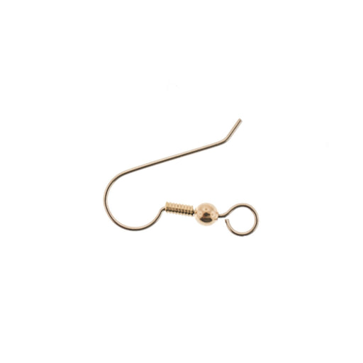 Myron Toback Inc. Gold Filled Fish Hook Ear Wire with Spring & Bead