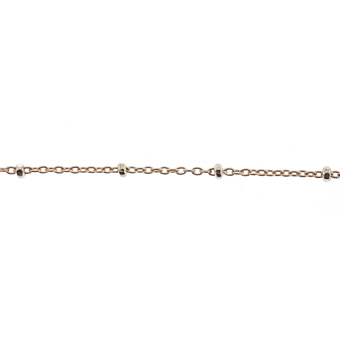 14/20 Pink Gold-Filled 1.1MM Satellite Cable Chain  Myron Toback Inc. 14/20 Pink Gold-Filled 1.1MM Satellite Cable Chain