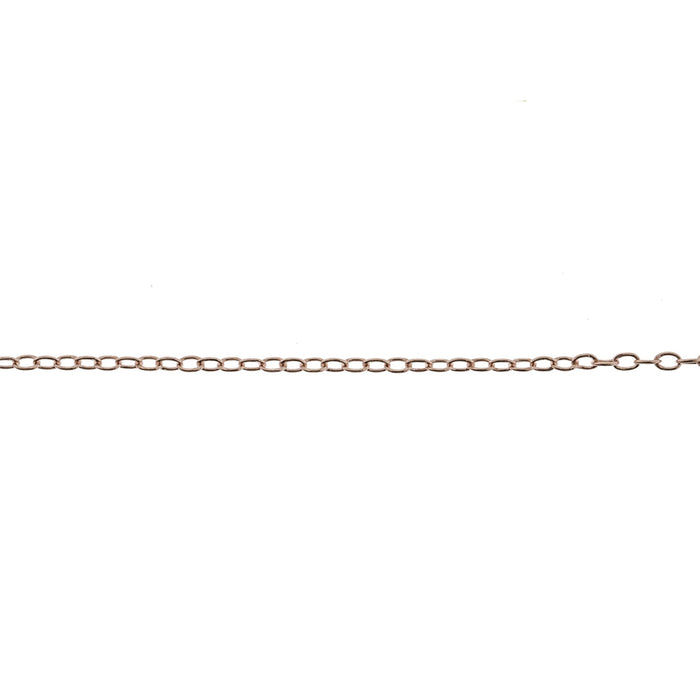 14/20 Pink Gold-Filled 1MM Open Cable Chain  Myron Toback Inc. 14/20 Pink Gold-Filled 1MM Open Cable Chain