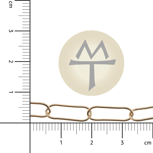 14/20 Yellow Gold-Filled 5MM Elongated Cable Chain  Myron Toback Inc. 14/20 Yellow Gold-Filled 5MM Elongated Cable Chain