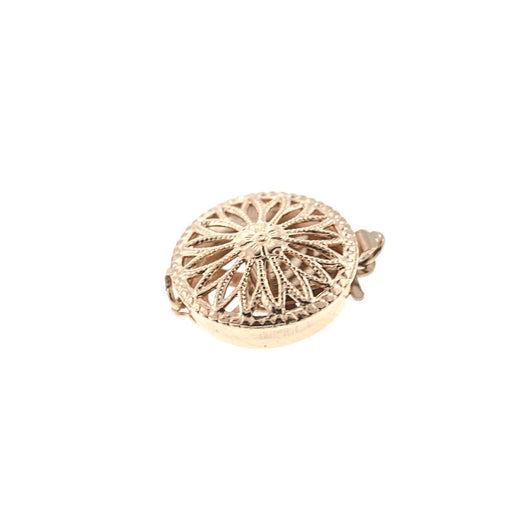14/20 Yellow Gold-Filled Round 1 Strand Filigree Lock  Myron Toback Inc. 14/20 Yellow Gold-Filled Round 1 Strand Filigree Lock