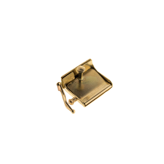 14K Yellow Open Box Lock  Myron Toback Inc. 14K Yellow Open Box Lock