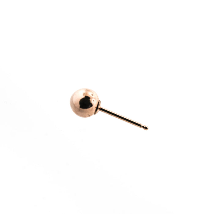 14/20 Pink Gold-Filled Ball Post Earring  Myron Toback Inc. 14/20 Pink Gold-Filled Ball Post Earring