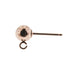 14/20 Pink Gold-Filled Ball Post with Ring Earring  Myron Toback Inc. 14/20 Pink Gold-Filled Ball Post with Ring Earring