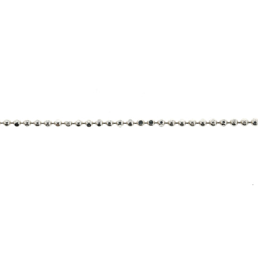 Myron Toback Inc. Sterling Silver 1.2MM Diamond Cut Ball Chain