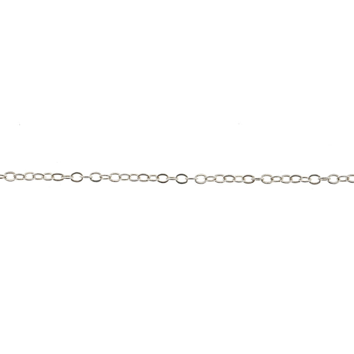 Sterling Silver 1.2MM Flat Open Cable Chain  Myron Toback Inc. Sterling Silver 1.2MM Flat Open Cable Chain