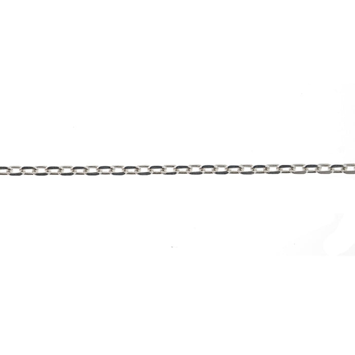 Sterling Silver 1.3MM Diamond Cut Cable Chain  Myron Toback Inc. Sterling Silver 1.3MM Diamond Cut Cable Chain