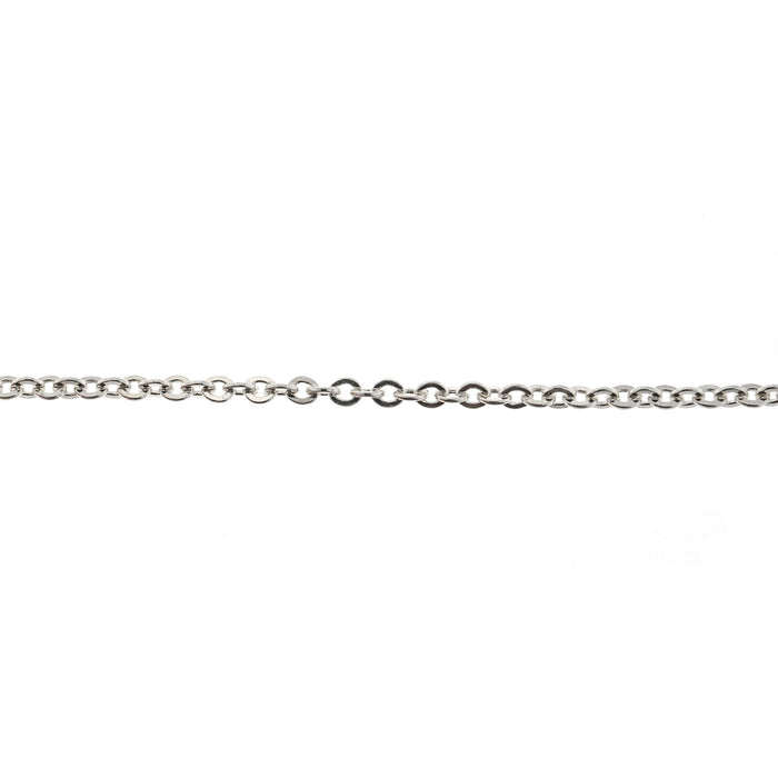 Sterling Silver 1.5MM Flat Cable Chain  Myron Toback Inc. Sterling Silver 1.5MM Flat Cable Chain