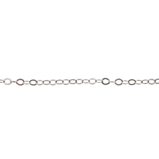Myron Toback Inc. Sterling Silver 1.6MM Flat Open Cable Chain