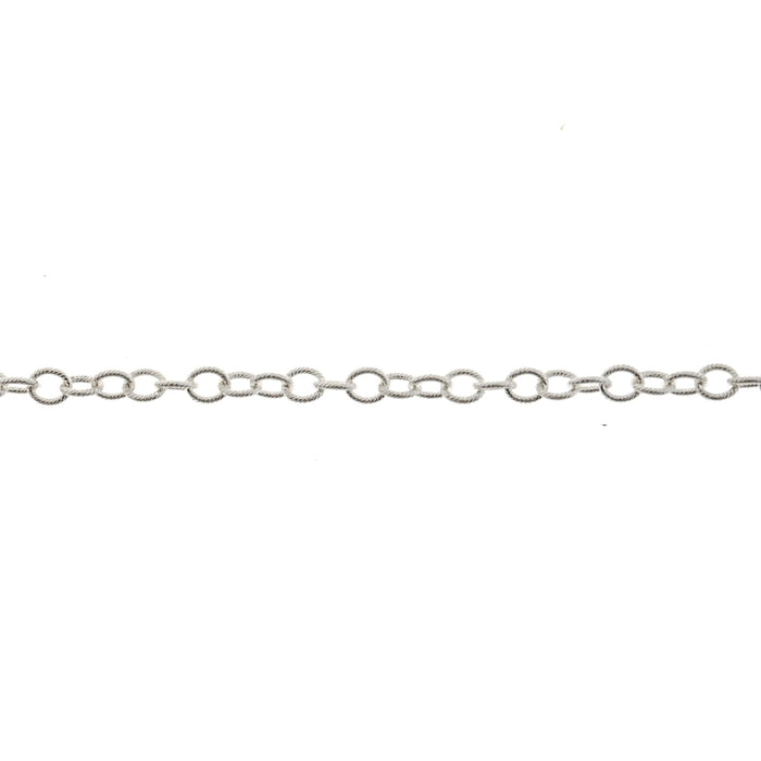 Sterling Silver 1.8MM Knurled Cable Chain  Myron Toback Inc. Sterling Silver 1.8MM Knurled Cable Chain