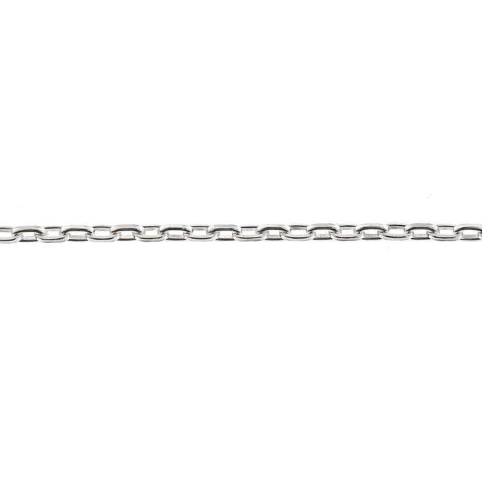 Sterling Silver 1.9MM Fancy Square Cable Chain  Myron Toback Inc. Sterling Silver 1.9MM Fancy Square Cable Chain