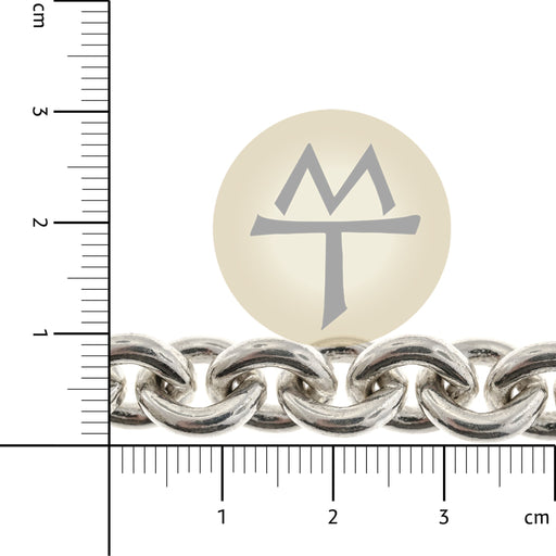 Sterling Silver 10.6MM Cable Chain  Myron Toback Inc. Sterling Silver 10.6MM Cable Chain