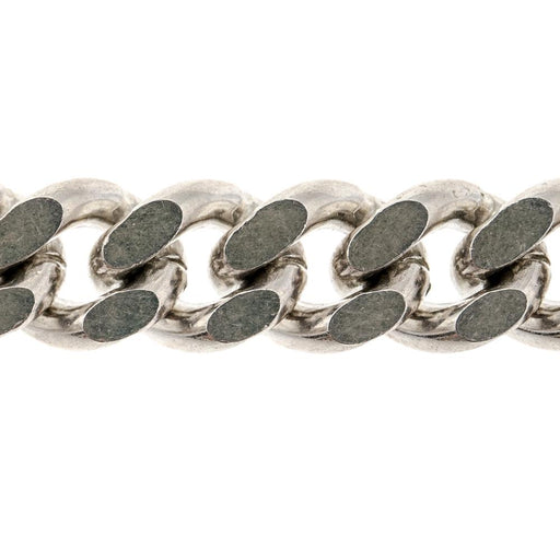 Myron Toback Inc. Sterling Silver 10.8MM Curb Chain