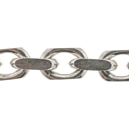 Sterling Silver 10MM Diamond Cut Cable Chain  Myron Toback Inc. Sterling Silver 10MM Diamond Cut Cable Chain