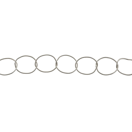 Sterling Silver 10MM Twisted Cable Chain  Myron Toback Inc. Sterling Silver 10MM Twisted Cable Chain