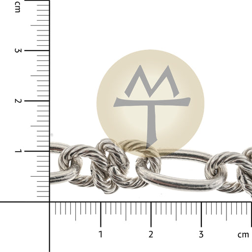 Sterling Silver 11.5MM Fancy Link Chain  Myron Toback Inc. Sterling Silver 11.5MM Fancy Link Chain