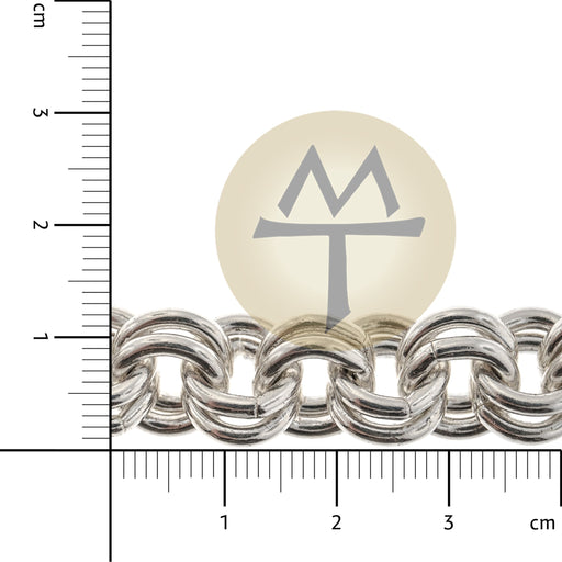Sterling Silver 11MM Double Link Cable Chain  Myron Toback Inc. Sterling Silver 11MM Double Link Cable Chain