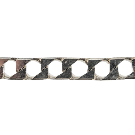 Myron Toback Inc. Sterling Silver 11MM Square Cuban Link Chain