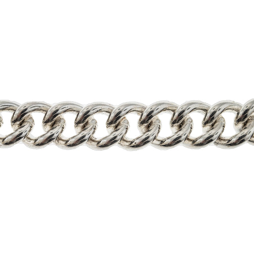 Myron Toback Inc. Sterling Silver 12.7MM Curb Chain