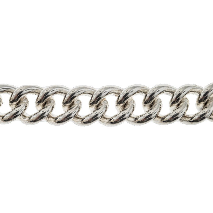 Sterling Silver 12.7MM Curb Chain  Myron Toback Inc. Sterling Silver 12.7MM Curb Chain