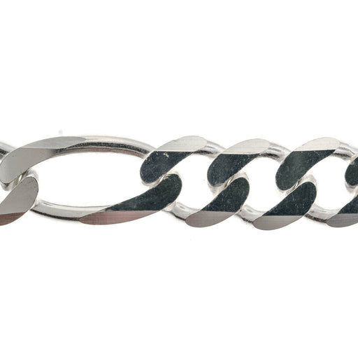Myron Toback Inc. Sterling Silver 12MM Figaro Chain