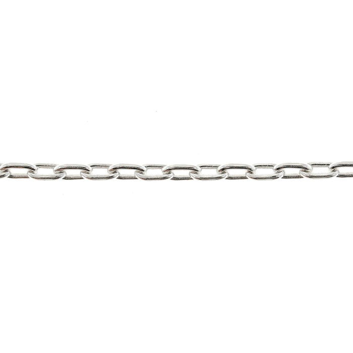 Sterling Silver 2.1MM Drawn Cable Chain  Myron Toback Inc. Sterling Silver 2.1MM Drawn Cable Chain