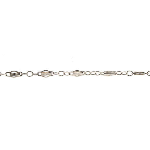 Sterling Silver 2.5MM Bar Chain  Myron Toback Inc. Sterling Silver 2.5MM Bar Chain