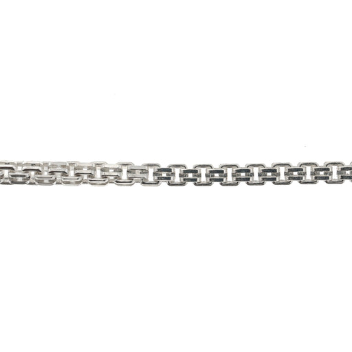 Sterling Silver 2.5MM Square Box Chain  Myron Toback Inc. Sterling Silver 2.5MM Square Box Chain