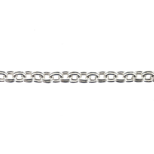Sterling Silver 2.6MM Double Link Cable Chain  Myron Toback Inc. Sterling Silver 2.6MM Double Link Cable Chain