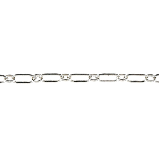 Myron Toback Inc. Sterling Silver 2.8MM Long & Short Cable Chain