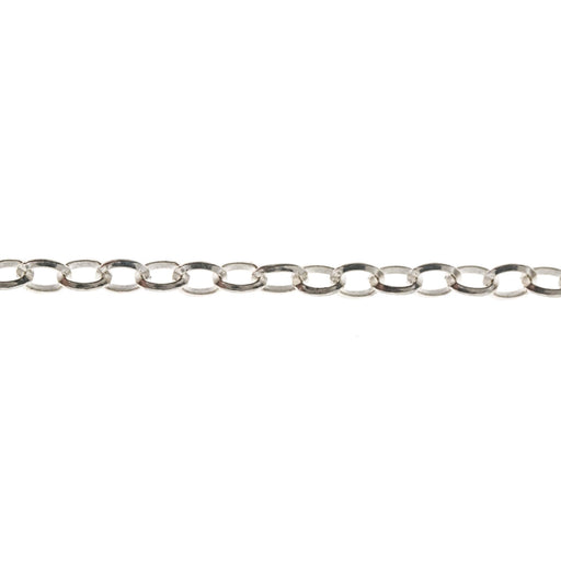 Sterling Silver 2.8MM Oval Cable Chain  Myron Toback Inc. Sterling Silver 2.8MM Oval Cable Chain