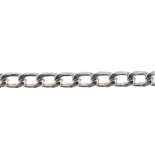 Myron Toback Inc. Sterling Silver 2MM Hammered Curb Chain