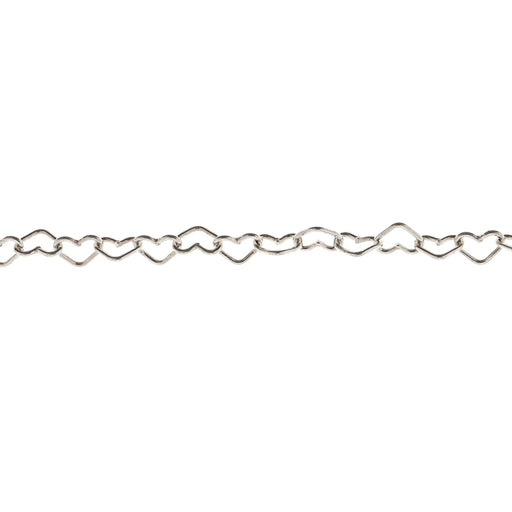 Myron Toback Inc. Sterling Silver 3.2MM Heart Chain