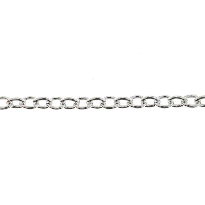 Sterling Silver 3.3MM Cable Chain  Myron Toback Inc. Sterling Silver 3.3MM Cable Chain