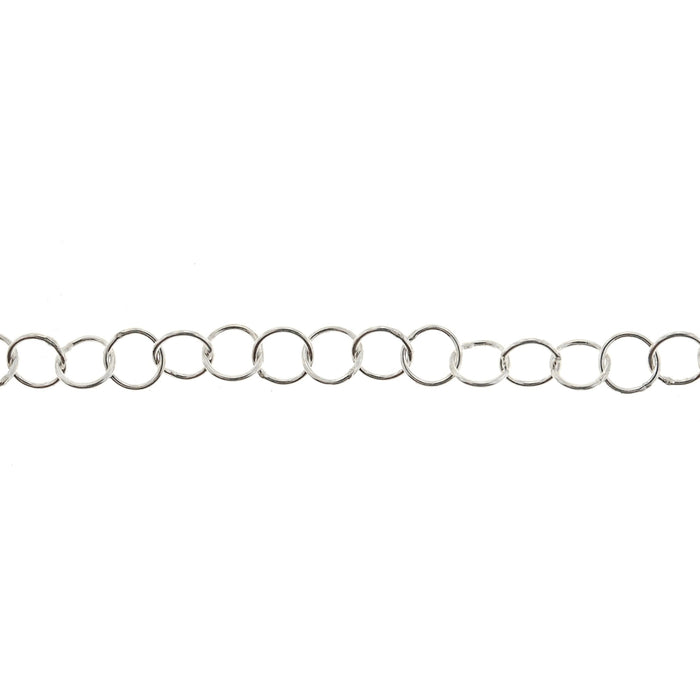Sterling Silver 3.4MM Open Cable Chain  Myron Toback Inc. Sterling Silver 3.4MM Open Cable Chain