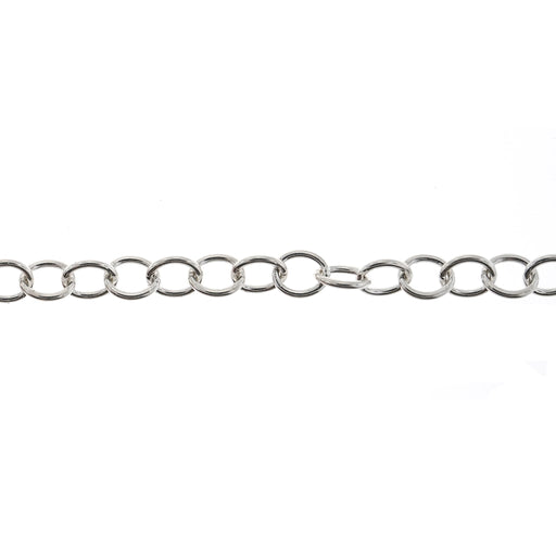 Sterling Silver 3.5MM Cable Chain  Myron Toback Inc. Sterling Silver 3.5MM Cable Chain
