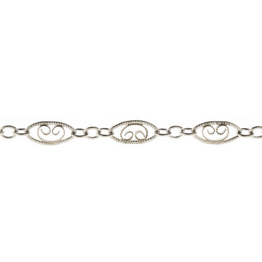 Sterling Silver 3.5MM Filigree Chain  Myron Toback Inc. Sterling Silver 3.5MM Filigree Chain