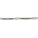 Myron Toback Inc. Sterling Silver 3.6MM Round Bar Dapped Chain