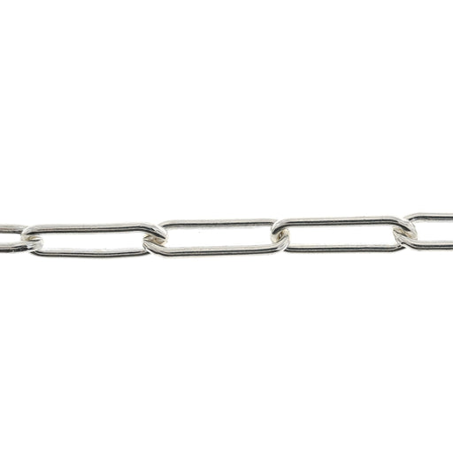 Myron Toback Inc. Sterling Silver 3.8MM Elongated Cable Chain