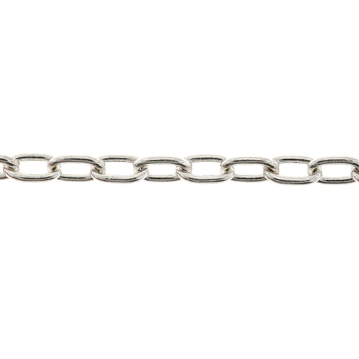 Sterling Silver 3.8MM Round Cable Chain  Myron Toback Inc. Sterling Silver 3.8MM Round Cable Chain
