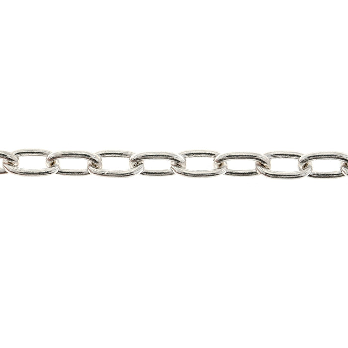 Sterling Silver 3.8MM Round Cable Chain  Myron Toback Inc. Sterling Silver 3.8MM Round Cable Chain