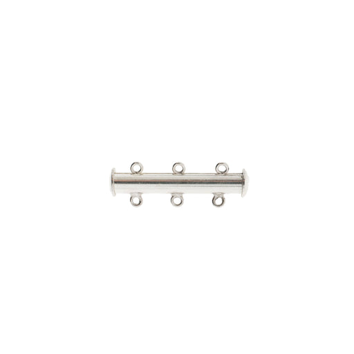 Myron Toback Inc. Sterling Silver 3 Strand Bayonette Lock