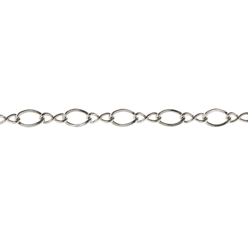 Sterling Silver 3MM Figure 8 Chain  Myron Toback Inc. Sterling Silver 3MM Figure 8 Chain
